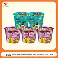 Uni-President Mixed Beef Flavor Instant Noodles Bucket Assortment
