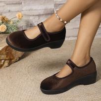 Satin Mid Heel Pumps Round Toe Shallow Women's Shoes 2026 Autumn Solid Color Concise Casual Shoes Comfortable Loafers Size 36-43 36