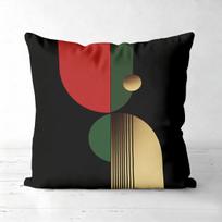 Mid Century Modern Geometric Abstract Throw Pillow Covers Pattern Cushion Cover Suitable For Sofa Bedroom Car Pillow Cover Peach skin 18*18(CM)-1Pcs