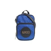 Gucci handbag Off The Grid OTG environmental protection series, presbyopia logo, nylon patchwork leather, portable crossbody shoulder bag, mini, men's mėlyna