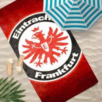 Sportas E-Eintracht F-Frankfurt Švarus rankšluostis Poliesterio Paplūdimio rankšluostis Greitai džiūstantis Be smėlio Vonios rankšluostis Vasarai Baseinui Kelionei Atostogoms 60x35CM