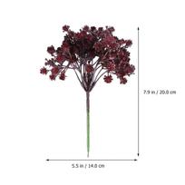 1Pcs Plastic Artificial Gypsophila Red Bouquet Home Ornamental Wedding Party Decoration Flower Artificial Gypsophila raudona
