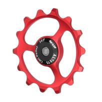 12T/14T MTB dviračio galinio pavarų perjungiklio židinio ratas 9/10/11 greičio kreiptuvo skriemulio dviračio dalys 14T raudona