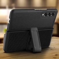 Neslystantis diržo segtuko laikiklis odinis dėklas, skirtas Samsung Galaxy Z Fold 3 sulankstomas 3 sulankstomas 4 sulankstomas 4 5 g Zfold4 Zfold3 pilnas apsauginis dangtelis for Galaxy Z Fold 3 juoda