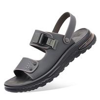 Hot selling Men Summer Comfortable and breathable sandals and slippers Outdoor Anti-slip Beach Shoes Leisure Holiday Sandals 38 pilka spalva