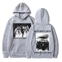 Playboi Carti Hoodie Whole Lotta Red Music Devil Satan Sweatshirt Graphic Vintage Aesthetic Hip Hop Oversized Hoodie Streetwear S