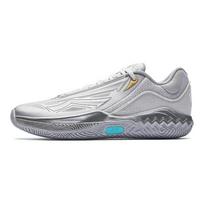 Anta KAI SPEED 2 men basketball shoes silver turquoise A SHOCK PRO cushioned non slip durable low top X-shaped nylon plate 912611114S-2 42.5