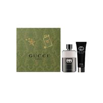 Gucci men's perfume set Guilty Love + Shower Gel Gift Box Woody Fragrance Fragrance Eau de Perfume EDT 50ml + shower gel 50ml (limited edition) ruda