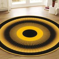 Sunshine Round Rug - Minimalist Mid-Century Style Indoor Circle Rug,Soft Doormat or Bathmat for Living Room, Entryway,Home Decor 60cm
