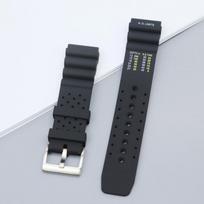 Silicone Strap Compatible with Seiko Water Ghost 007 Abalone MM No. 5 Diver's Watch, 20/22mm.
