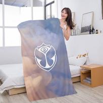 T-Tomorrowlands Muzikos Logotipas Mikropluošto Spausdintas Paplūdimio Rankšluostis Kalnų Kopimas Joga Paplūdimys Plaukimas Bėgimas Sugeriantis Minkštas Rankšluostis Cotton 30x30cm