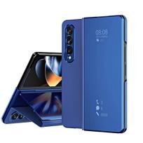 Atverčiamas veidrodinis dėklas, skirtas Samsung Galaxy Z Fold 5 4 3 2 apsauginis dangtelis Smart View Kickstand Funda Coque Shell Capa For Galaxy Z Fold 5