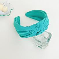PROLY New Fashion Spring Headwear For Women Center Knot Casual Hairband Candy Color Headband Solid Color Hair Accessories