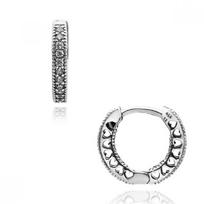 Pandora Pave Hoop Silver Earrings   296317cz 296317CZ