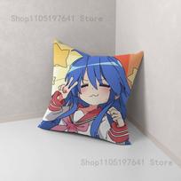 K-Konata Izumi L-Lucky S-Star Pillow Case Cushion Cover Home Decor Birthday Gift Pillowcover 12x12Inch