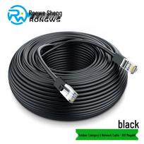 Ronwaisheng Cat5e Outdoor Waterproof Ethernet Cable juoda spalva