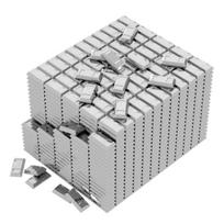 Sidabro luitas 99563 MOC statybiniai kaladėlių žaislai vaikams Kolekcijai Apsimetinėjimo žaidimui Dekoracija Berniuko dovana Suvenyras 100PCS sidabras