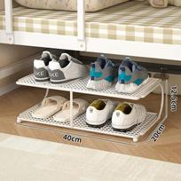 1pc Shoe Rack Under-Bed Shoe Organizer for Dorm Rooms Space-Saving Multi-Layer Shoe Cabinet for College Dormitories white