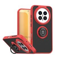 For Honor Magic 8 7 6 Pro Lite Rotatable Stands Case X9d X9c X9b X9a X8c X8b X8a X7B X6c X6b X6a Ring Car Holder Anti-Drop Cover HONOR Magic8 Lite raudona