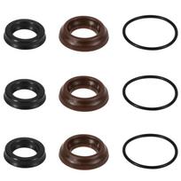 AR1857 Aukšto slėgio plovyklos sandariklių komplektas 18mm XR Sandariklio taisymo komplektas Annovi Reverberi aukšto slėgio plovyklos siurbliui RK RKA RKV XRC XRA (9 vnt) juoda