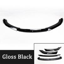 4Pcs PP Front Bumper Diffuser Chin Lip Spoiler Splitter For SEAT Cupra Leon VZ TSI Sportstourer VZ 2024 2025 Body Kit Tuning Gloss Black
