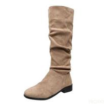 Women's new Fashionable versatile Mid-calf Boot Women Winter leisure comfortable Boots Elegant minimalist Platform shoes 35