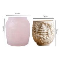 Large Christmas Silicone Mold, Suitable For Making Flower Pots, Candles, Storage Boxes - Non-Sticky Soft Reusable Diy Mold white
