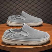 Summer new breathable thin lazy casual sports lightweight cloth shoes 39 standard sneaker size pilka spalva