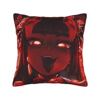 Anime Meru Pillowcases  Retro Trendy Pillow Case For Sofa Home Decor Design Pillow Cover 30x30cm 12x12in