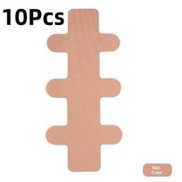 10Pcs Achilles Tendon Precut Tape Athletic  Tape Breathable Elastic Fabric for Ankle Stabilization Gym Workout kūno spalva