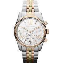 Michael Kors MK5735 Moteriškas laikrodis Sidabrinė apyrankė Balta ciferblato spalva 38mm + dėžutė