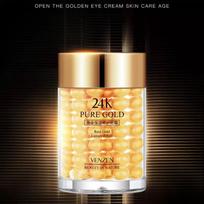 24k Gold Eye Cream, Bright Eyes, Moisturizing, Diminishing Dark Circles and Fine Lines, Firming Eye Contour Eye Cream 30g
