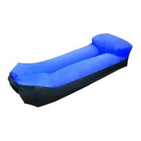 Pripučiamas lauko oro sofa, nešiojama sulankstoma pripučiama sofa, nepralaidi ergonomiška oro gulto kėdė laukui, paplūdimiui, žygiams, iškyloms tamsiai mėlyna spalva