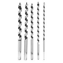 5pcs Carbon Steel Auger Drill Bit Set Hex Shank Wood Drill Bit Set  Wood Drilling