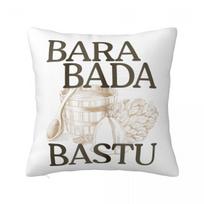 Bara Bada Bastu Eurovision Sweden Pillowcase Cushion Cover Scandinavian Music Fan Pillow Case Cover Home Drop Shipping 18' Peach skin 18*18(CM)-1Pcs