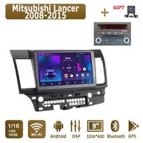 Android Carplay automobilinis radijas, skirtas Mitsubishi Lancer 2008-2015 Multimedia Player Head Unit Stereo GPS Navigation BT WIFI 2+32GB 1+16GB,B