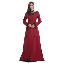 Women's independent station medieval retro dress women's long-sleeved performance clothes S