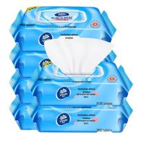 Vinda Antibacterial Wet Wipes, 80 Sheets x 6 Packs blue