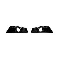 TESIN Car Front Bumper Fog Light Lamp Decoration Cover Trim for Ford Mustang 2015 2016 2017 ABS Lamp Hoods Exterior Accessories juoda