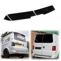 2X Volkswagen For VW T5 T5.1 T6 T6.1 2 durų Transporter galinis spoileris stogo sparnas Aukštos kokybės ABS anglies pluošto blizgios juodos spalvos No Color