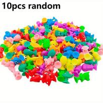 10/30/50Pcs Mini Shaped Suction Cups Soft Rubber Monster Animal Suction Cups Home Living Room Decoration For Relaxing JXB yellow