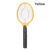 Summer Supplies Mosquito Wasp Pest Control Swatter Bug Electric Fly Insect Racket Zapper Killer Electronic Mosquito Racket geltona