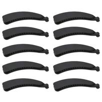 10PCS Sweet Banana Hair Clip Elegant Flexible Banana Clip Ponytail Holder  For Women