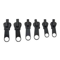 Universal Zipper Repair Kit 6Pcs Quick Instant Detachable Zipper Head Replacement Zipper Slider Pull DIY Crafts Zip Repair Kit