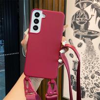 Mobile Phone Case Chain Lanyard Integrated for Samsung S25Ultra S24PS23 Mobile Phone Case Japanese and Korean A32A56A55 Samsung S25
