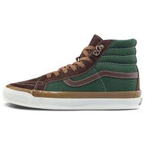 Vans OG Sk8-Hi LX Table Scraps Brown Unisex Sneakers Green VN0A5FBFBGS 44.5