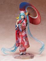 Hatsune Miku Anime Umbrella Kimono Stronger Miku Figure Girl Statue Toys Kawaii Cute Model Doll Desktop Ornament Christmas Gift