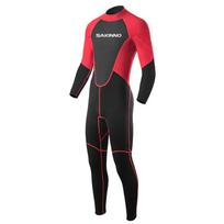 SAKINNO vyriškas 2 mm neopreno ilgomis rankovėmis hidrokostiumas XL raudona