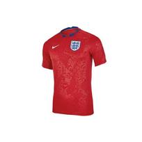 Nike Anglijos rinktinės treniruočių rungtynių trumpomis rankovėmis futbolo marškinėliai vyrams Viršutiniai drabužiai Raudoni CD2577-600 S