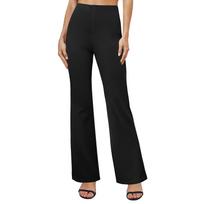 Women's High Waist Flare Pants Solid Color Casual Bootcut Trousers with Stretch S juoda